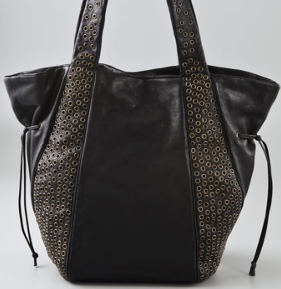 Kooba Handbags - Flash Sale 2hrs!!! Kooba Montana Black Leather Studded Bag / Tote